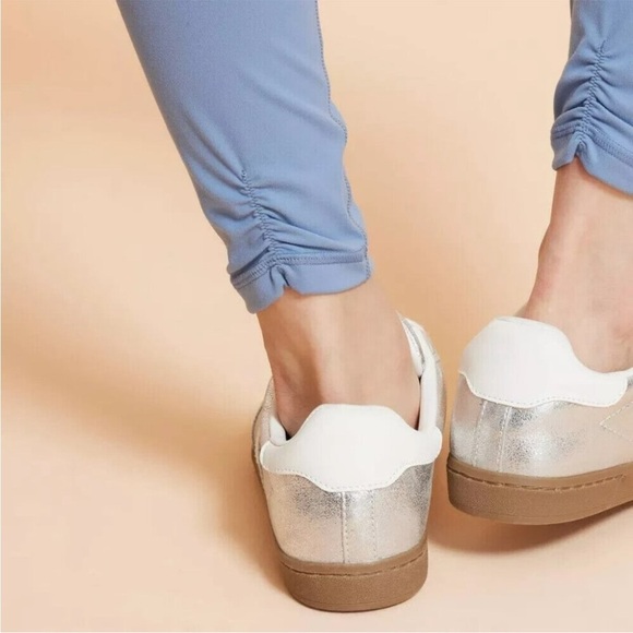 Blogilates Criss Cross High Waisted Legging Steel Blue NWT - Picture 4 of 6